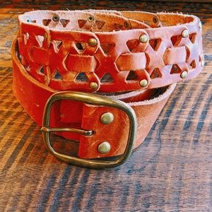 VGUC Lucky Brand British Tan Leather Belt